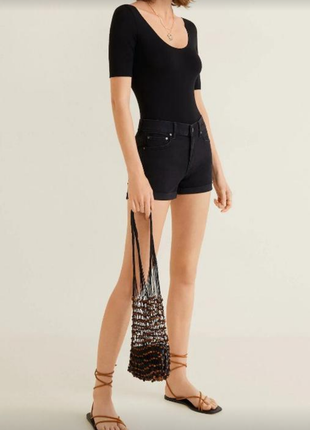 Джинсовые шорты mango basic