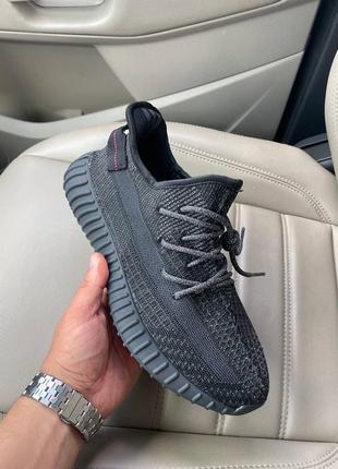 Adidas yeezy boost black чоловічі кросівки адідас ези буст чорні