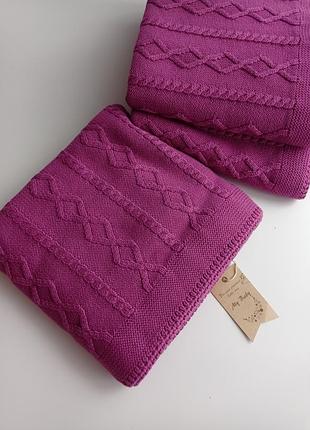 Дитячий плед, у язаний плед, дитячий плед 80*90