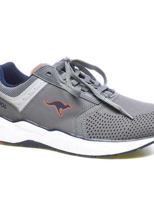 Кроссовки kangaroos 79176-000-2124 ko-cash steel grey/flame, код: 34961, размеры: 44, 47