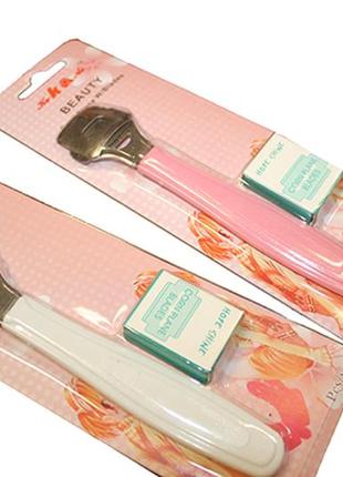 Станок для педикюра и ухода за пятками с запасным лезвиями (5 шт)