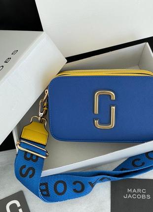 💙💛 marc jacobs the snapshot yellow blue новинка трендова жовто блакитна сумочка марк джейкобс прапор україни патріотична жёлтая голубая сумка флаг7 фото