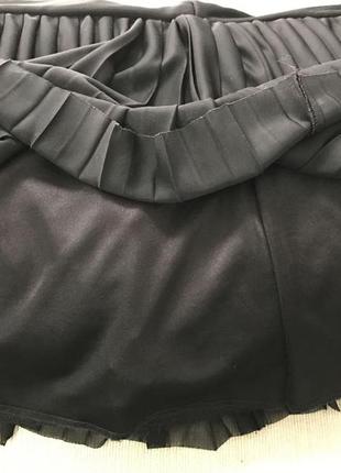 #розвантажуюсь divided by h&m черная шифоновая юбка мини на подкладке р 42-444 фото