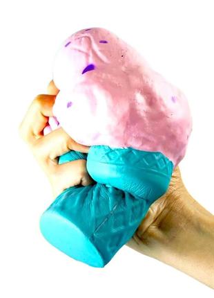 Іграшка антистрес сквиш морозиво ріжок великого розміру2 фото