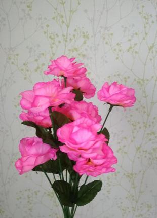 Букет искусственных роз раскрытая3 фото
