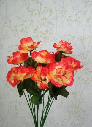 Букет искусственных роз раскрытая2 фото