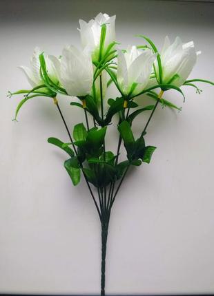 Букет искусственных белых тюльпанов2 фото