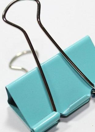 Зажимы/биндеры канцелярские цветные 4х2см/24шт