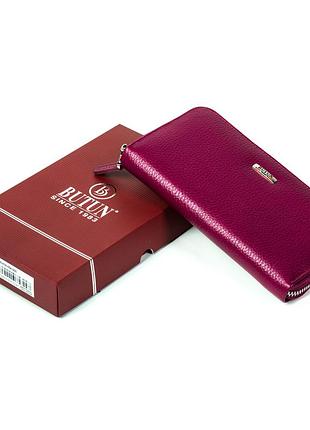 Женский кошелек butun 639-004-005 кожаный марсала