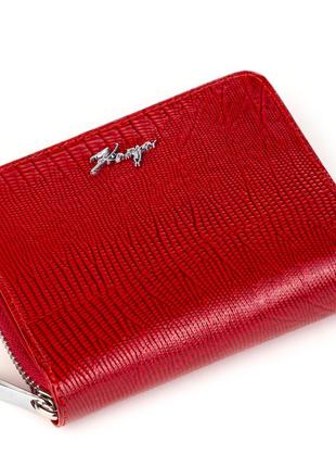 Женский кожаный кошелек karya 1152-074 красный3 фото