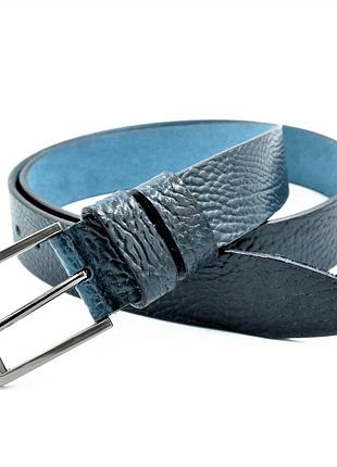 Кожаный ремень weatro nw-rus-m4k-0019 синий