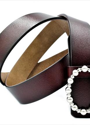 Кожаный ремень weatro nw-zh3k-0039 коричневый