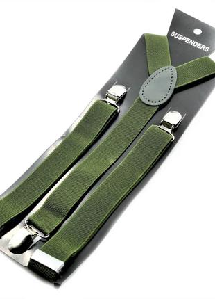 Підтяжки weatro колір зелений new-y0028
