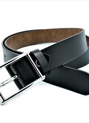 Кожаный женский ремень чёрный weatro nw-zh3k-0064