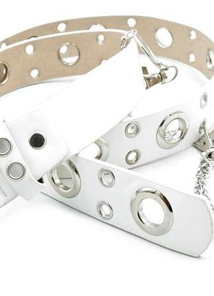 Ремень женский weatro белый kz-3kit-004