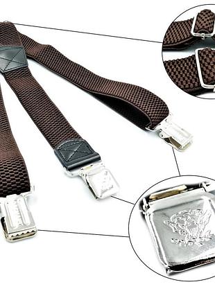 Підтяжки weatro колір коричневий new-y0045