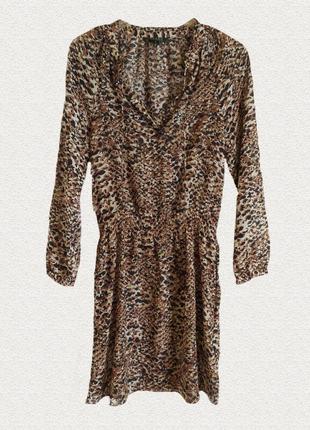 Платье шифоновое ralph lauren леопард принт2 фото