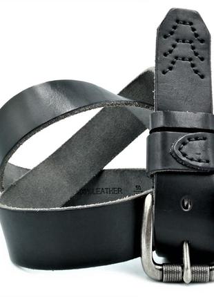 Мужской кожаный ремень weatro new-m-40k-025 чёрный