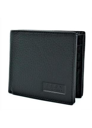 Чоловічий шкіряний гаманець weatro чорний nw-k-800-2