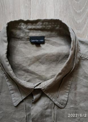 Сорочка з китайської кропиви calvin klein jeans наш розмір 50, нова3 фото