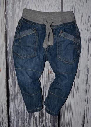 Фирменные джинсы джинсики тертые для моднявок 9 - 12 месяцев 80 см next некст2 фото