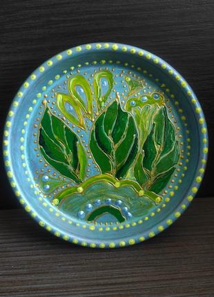 Глиняная тарелка .clay plate