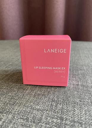 Нічна маска для губ laneige lip sleeping mask ex1 фото