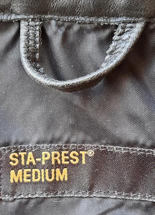 Винтажная мужская кожаная куртка levi's | levis sta-prest vintage3 фото