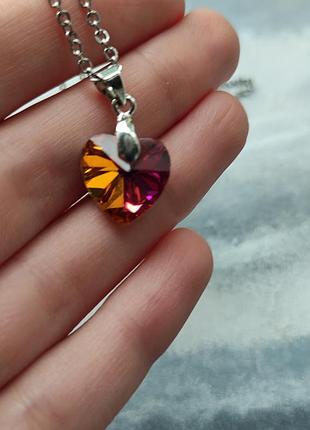 Кулон подвеска сердце 6