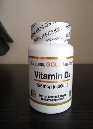 Витамин d3 california gold nutrition 125 мкг 5000 ме