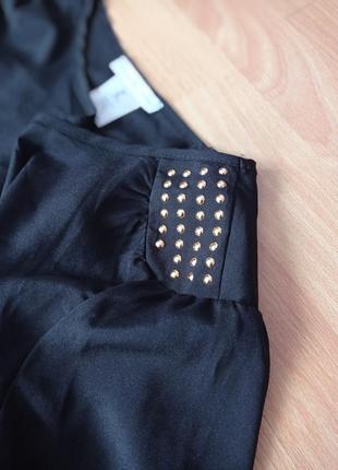 Чорна блуза, кофта, блузка шифонова4 фото