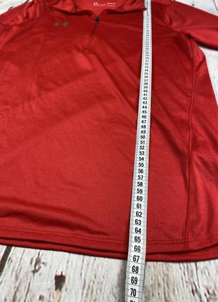 Женская спортивная кофта беговая тренировочная термо красного цвета under armour8 фото
