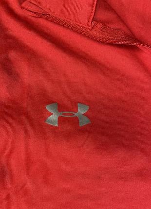 Женская спортивная кофта беговая тренировочная термо красного цвета under armour5 фото