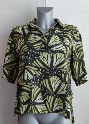 Стильна блуза monki з тропическии принтом