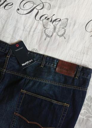 Фірмові німецькі котонові джинсові шорти north 56°4,оригінал,дуже великий розмір 60 анг.4 фото