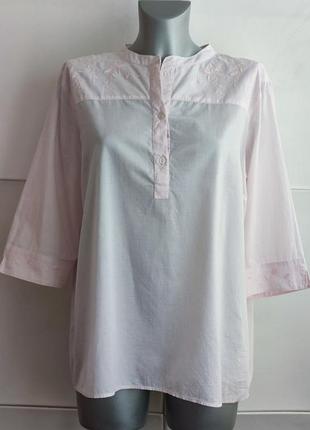 Сорочка marc o'polo а рожевих тонах з вишивкою.