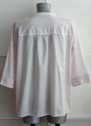 Рубашка marc o’polo а розовых тонах с вышивкой.3 фото