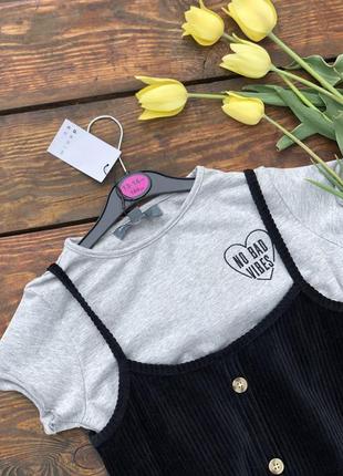 Комплект сарафан та футболка