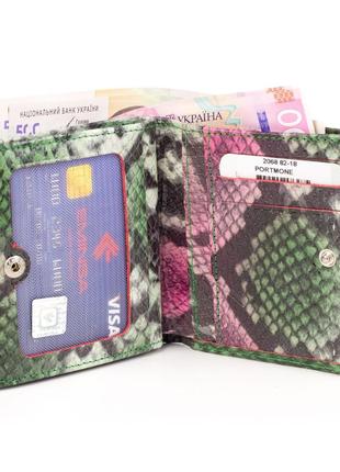 Маленький жіночий гаманець eminsa 2068-82-18 лакова шкіра різнобарвний4 фото