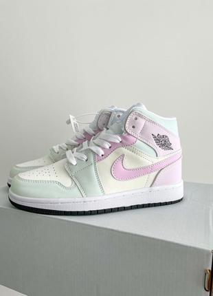 ☀️nike air jordan retro high 1 changing uv lx reactive color високі бузкові пастельні кросівки найк джордан бузкові кросівки міняють колір на сонці