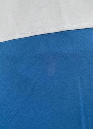 Синьо біла майка блузка//блузка свободного фасона4 фото
