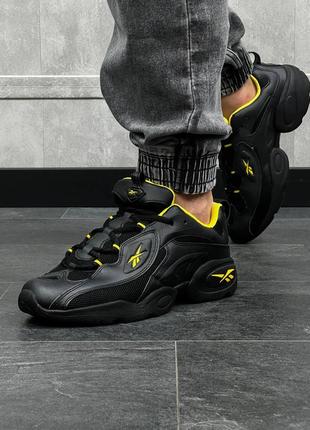 Мужские кроссовки reebok dmx black yellow