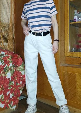 Винтажные молочные джинсы мом levis 501 америка оригинал винтаж, на болтах3 фото
