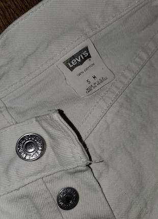 Винтажные молочные джинсы мом levis 501 америка оригинал винтаж, на болтах8 фото