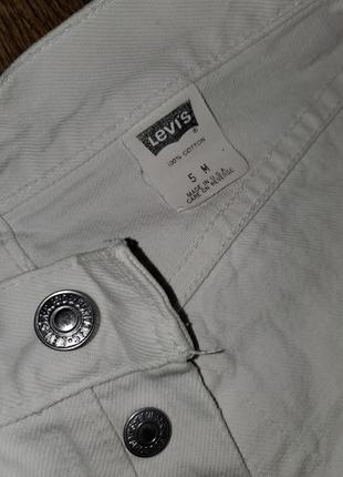 Вінтажні молочні джинси мом levis 501 американа оригінал вінтаж, на болтах8 фото