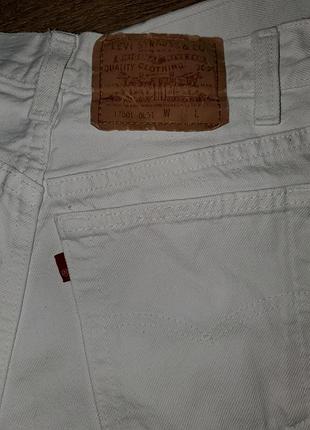 Вінтажні молочні джинси мом levis 501 американа оригінал вінтаж, на болтах9 фото