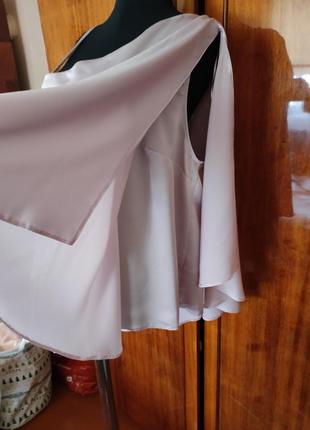 Блуза жіноча елегантна ніжна колір ніжно лавандовий6 фото