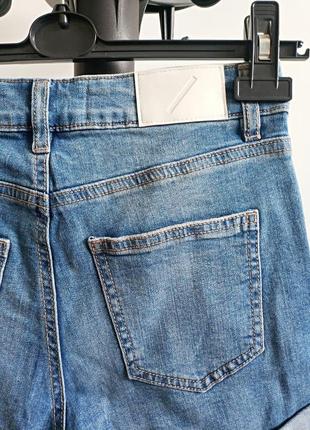 Женские короткие джинсовые  шорты  высокая талия stay швеция оригинал7 фото