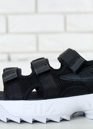 Босоніжки боссоножки black/white sandal сандалии5 фото