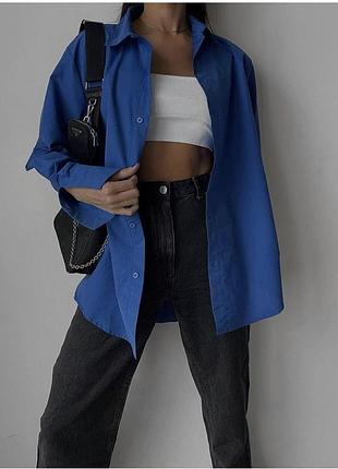 Женская рубашка оверсайз